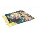 China De alta calidad de seda Pashmina suave sentir varios colores impresos bufandas de diseño de seda